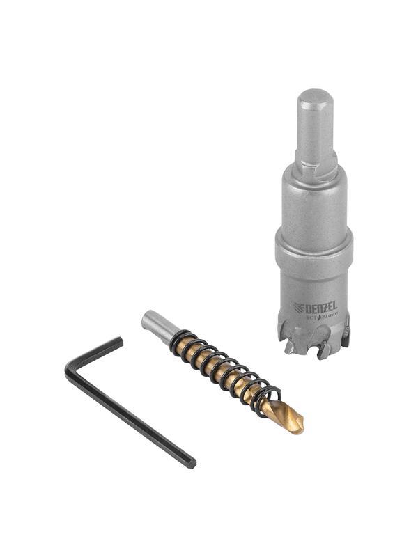 Коронка по металлу твердосплавная, 21 мм Denzel