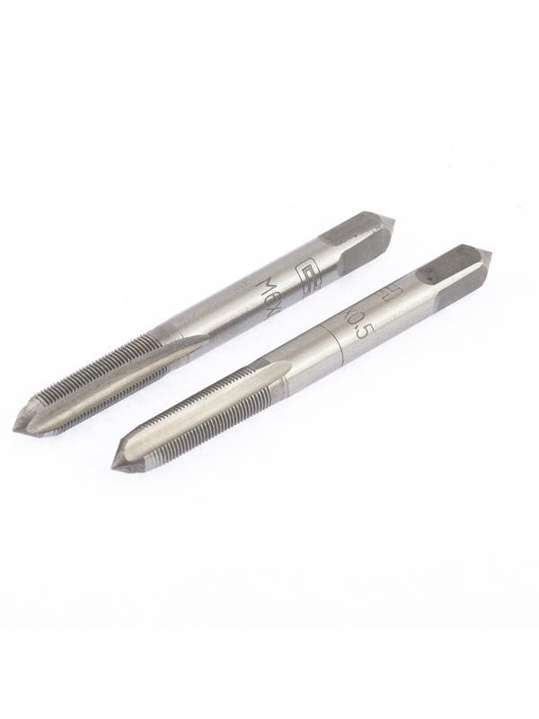 Метчик ручной М6 х 0.5 мм, комплект из 2 шт Сибртех