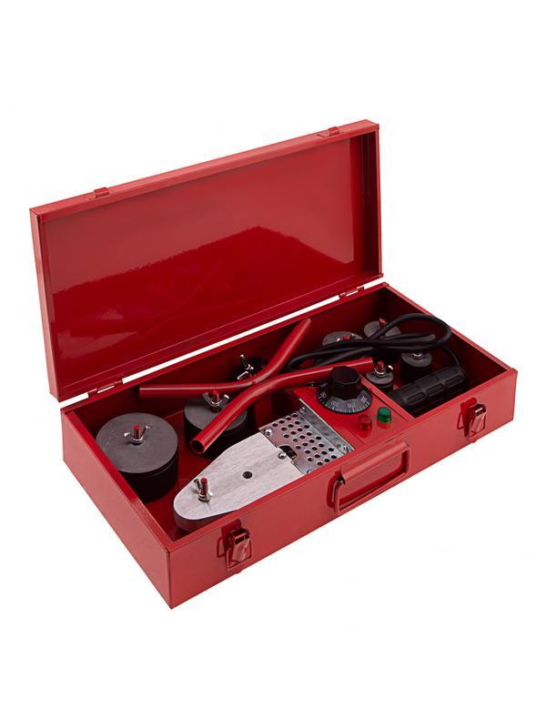 Аппарат для сварки пластиковых труб К W 800, 800 Вт, 300 °C, 20-25-32-40-50-63 мм, металлический кейс Kronwerk