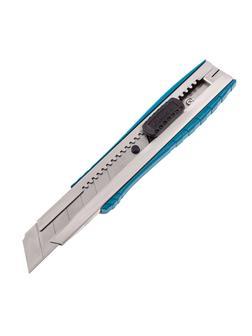 Нож, 195 мм, металлический корпус, выдвижное сегментное лезвие 25 мм (SK-5), металлическая направляющая, клипса для ремня Gross