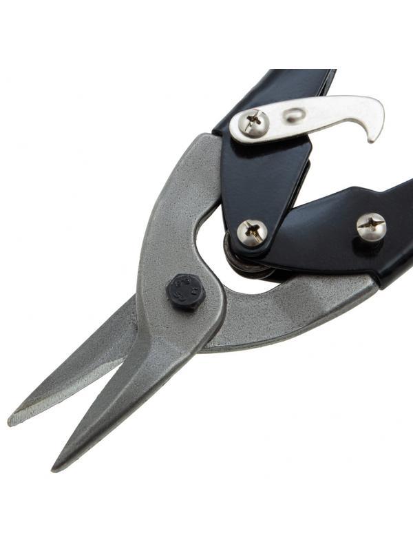 Ножницы по металлу, 250 мм, пряморежущие, для тонкого металла, обрезиненные рукоятки Matrix