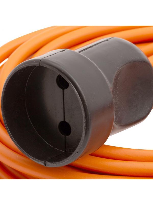 Удлинитель-шнур силовой 10 м, 16А, тип УХ16, ПВС, 1 розетка без заземления Сибртех