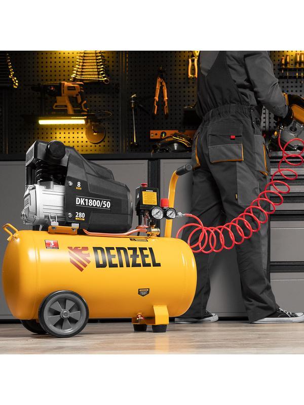 Компрессор воздушный DK1800/50, Х-PRO 1.8 кВт, 280л/мин, 50л Denzel