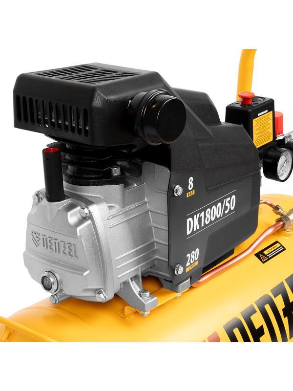 Компрессор воздушный DK1800/50, Х-PRO 1.8 кВт, 280л/мин, 50л Denzel
