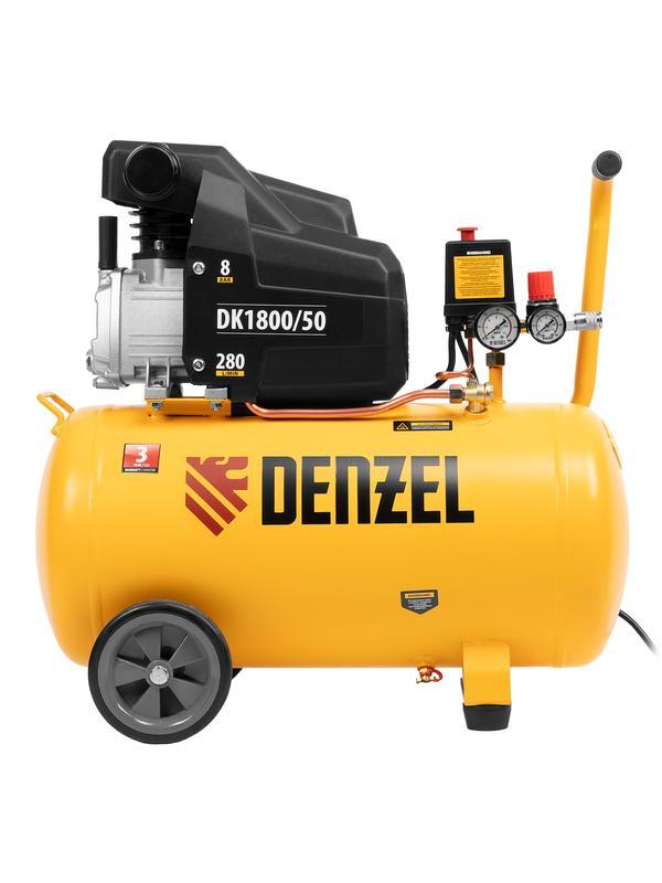 Компрессор воздушный DK1800/50, Х-PRO 1.8 кВт, 280л/мин, 50л Denzel