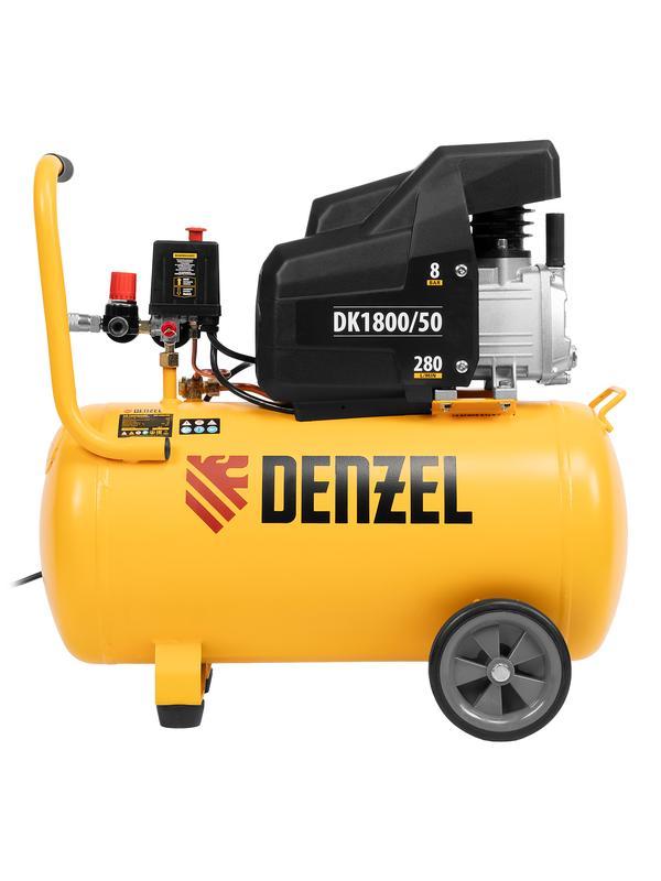 Компрессор воздушный DK1800/50, Х-PRO 1.8 кВт, 280л/мин, 50л Denzel