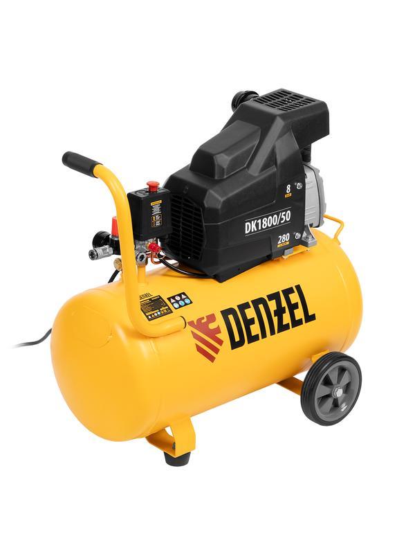 Компрессор воздушный DK1800/50, Х-PRO 1.8 кВт, 280л/мин, 50л Denzel