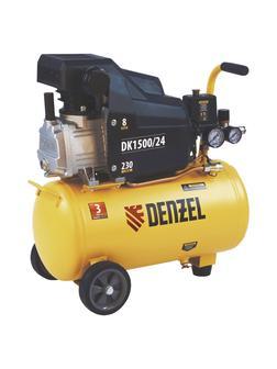 Компрессор воздушный DK1500/24, Х-PRO 1.5 кВт, 230 л/мин, 24 л Denzel