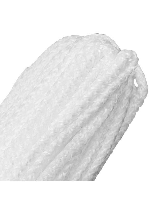 Шнур вязаный полипропиленовый с серд. белый, 6 мм, L 20 м, Россия Сибртех