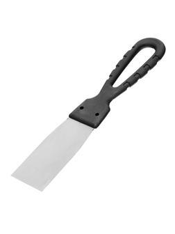 Шпательная лопатка из нержавеющей стали, 40 мм, пластмассовая ручка Сибртех