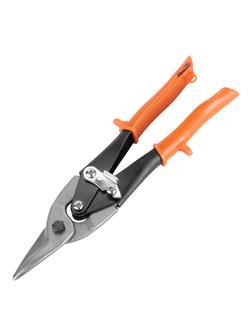 Ножницы по металлу, 250 мм, пряморежущие, обливные рукоятки Sparta