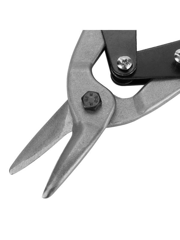 Ножницы по металлу, 250 мм, пряморежущие, обливные рукоятки Sparta