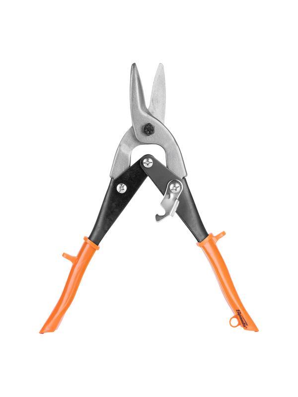 Ножницы по металлу, 250 мм, пряморежущие, обливные рукоятки Sparta