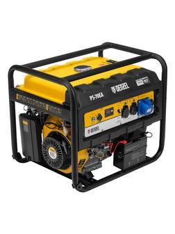 Генератор бензиновый PS 70 EA, 7.0 кВт, 230 В, 25 л, коннектор автоматики, электростартер Denzel