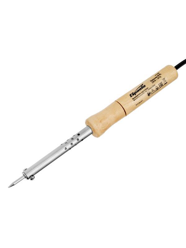 Паяльник с ручкой из дерева, 40 Вт, 220 В Sparta