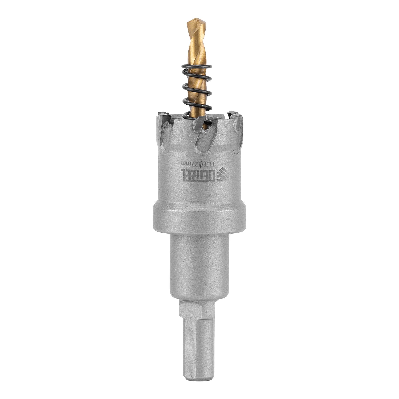 Коронка по металлу твердосплавная, 27 мм Denzel