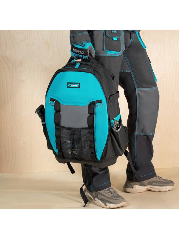 Рюкзак для инструмента Experte, 77 карманов, пластиковое дно, органайзер, 360 х 205 х 470 мм Gross