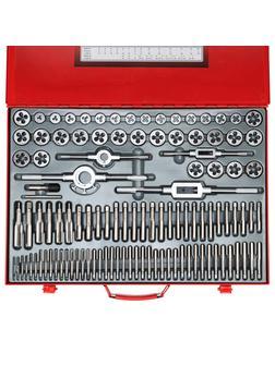 Набор метчиков и плашек М2-М18, 110 шт, металлический кейс Matrix