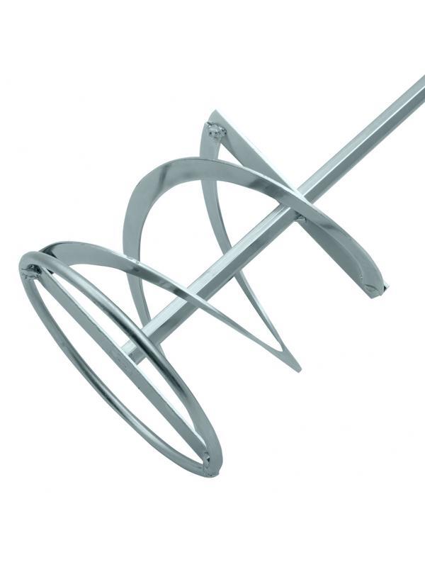 Миксер для красок и штукатурных смесей, 120 х 600 мм, оцинкованный, шестигранный хвостовик 10мм Denzel