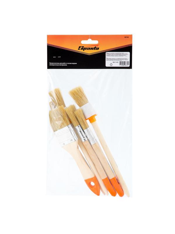 Набор кистей, 6 шт, плоские 3/4