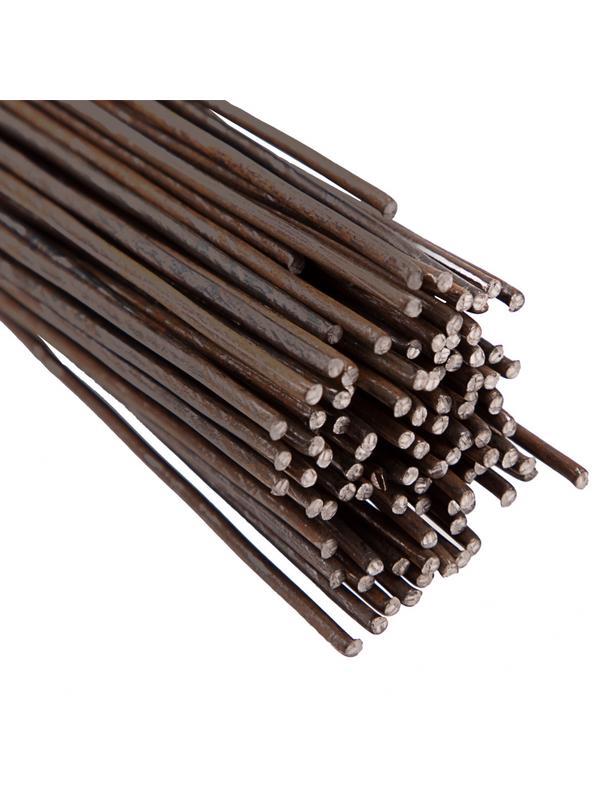 Проволока стальная в прутках 400 мм х 100 шт, вязальная, термообработанная 2 мм Сибртех