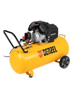 Компрессор воздушный DKV2200/100, Х-PRO 2.2 кВт, 400 л/мин, 100л Denzel