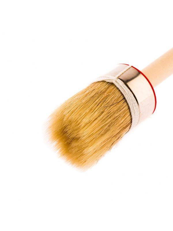 Кисть круглая, Профи №10 (40 мм), натуральная щетина, деревянная ручка MTX