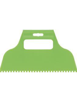 Шпатель для клея, пластмассовый, зубчатый 4 х 4 мм Сибртех