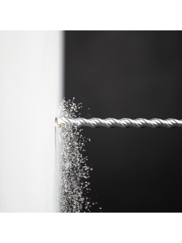 Бур по бетону, двойная спираль, три пылеотводящие кромки, 10 x 460 мм DENZEL