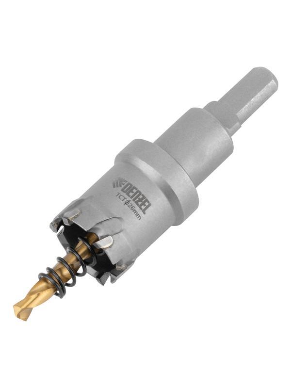 Коронка по металлу твердосплавная, 26 мм Denzel