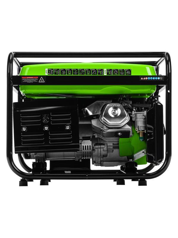 Генератор бензиновый БС-6500Э, 5.5 кВт, 230В, четырехтактный, 25 л, электростартер Сибртех