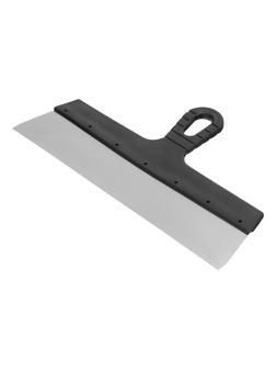Шпатель фасадный из нержавеющей стали, 350 мм, пластмассовая ручка Сибртех