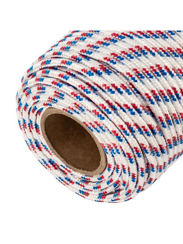 Фал плетёный полипропиленовый с сердечником, 8 мм, L 100 м, 16-прядный, Россия Сибртех