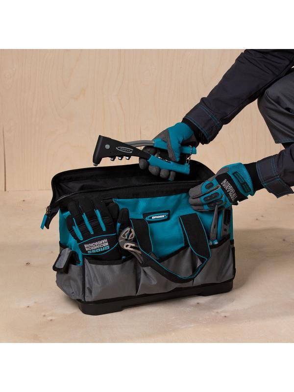 Сумка для инструмента HanD Werker, 26 карманов, дно пластик, наплечный ремень, 400 х 225 х 310 мм Gross
