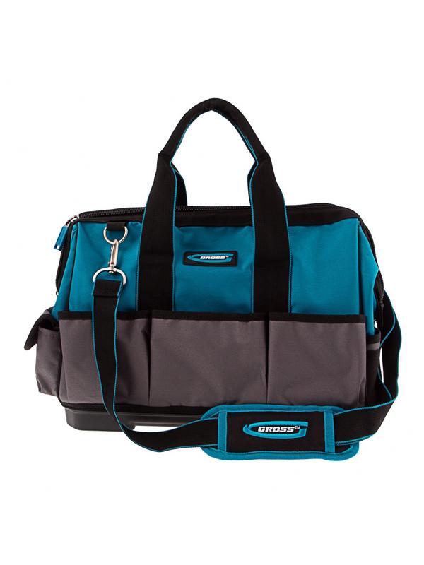 Сумка для инструмента HanD Werker, 26 карманов, дно пластик, наплечный ремень, 400 х 225 х 310 мм Gross