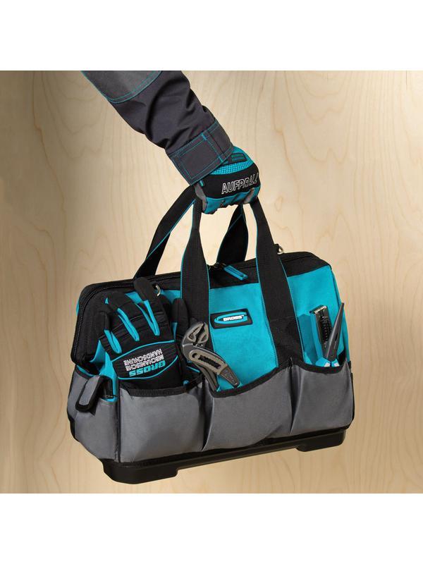 Сумка для инструмента HanD Werker, 26 карманов, дно пластик, наплечный ремень, 400 х 225 х 310 мм Gross