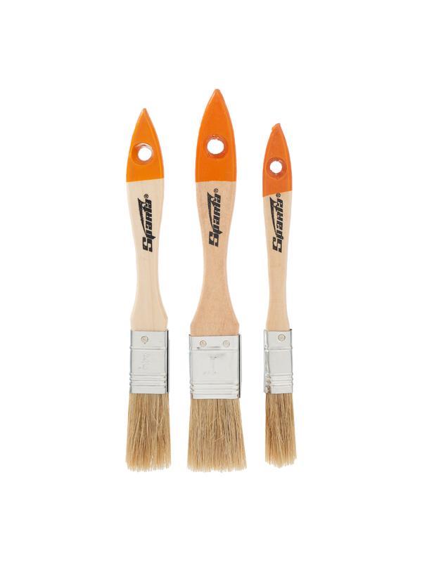 Набор кистей, 3 шт, плоские 1/2