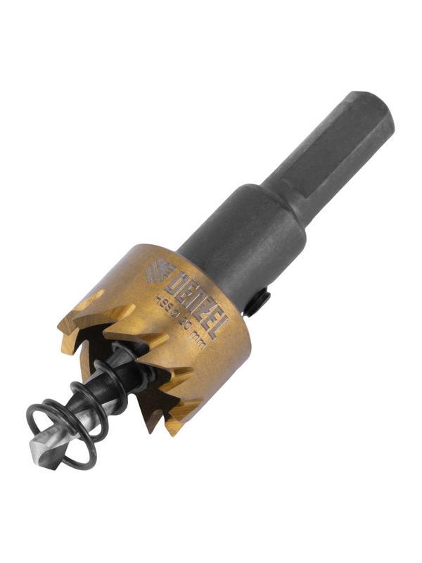 Коронка по металлу HSS, 20 мм, нитридтитановое покрытие Denzel