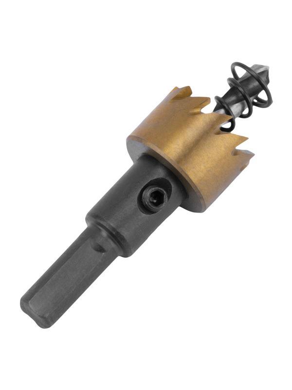 Коронка по металлу HSS, 20 мм, нитридтитановое покрытие Denzel