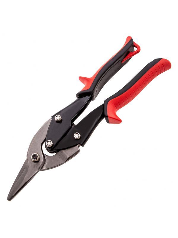 Ножницы по металлу, 250 мм, левые, обрезиненные рукоятки Matrix