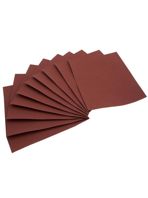 Шлифлист на бумажной основе, P 100, 230 х 280 мм, 10 шт, влагостойкий Сибртех