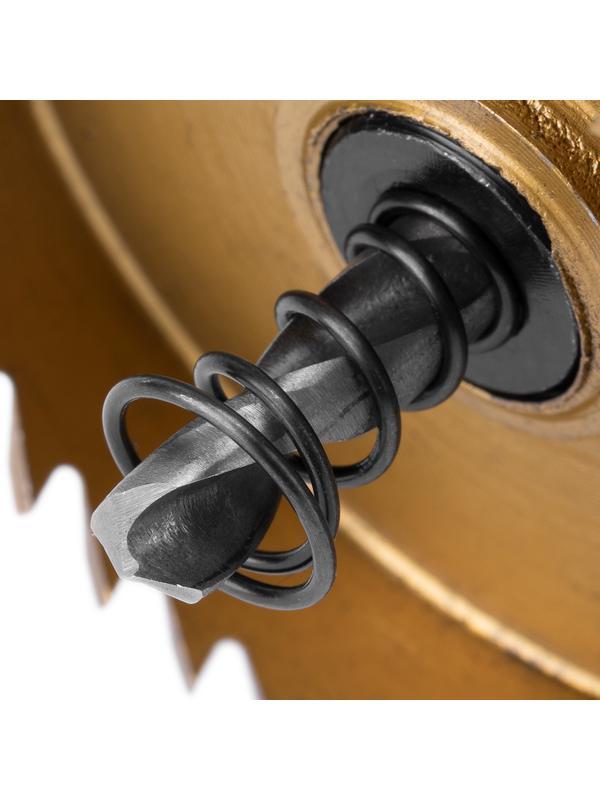 Коронка по металлу HSS, 60 мм, нитридтитановое покрытие Denzel