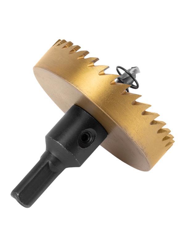 Коронка по металлу HSS, 60 мм, нитридтитановое покрытие Denzel