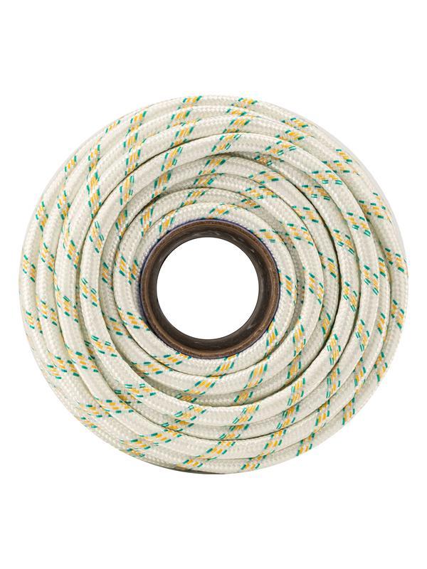 Фал плетёный капроновый с сердечником, 10 мм, L 100 м, 24-прядный, Россия Сибртех