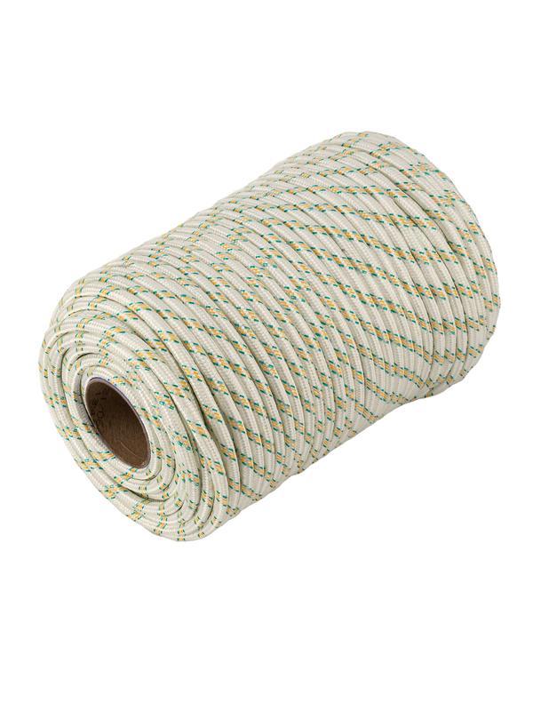 Фал плетёный капроновый с сердечником, 10 мм, L 100 м, 24-прядный, Россия Сибртех