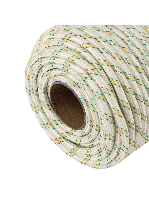 Фал плетёный капроновый с сердечником, 10 мм, L 100 м, 24-прядный, Россия Сибртех