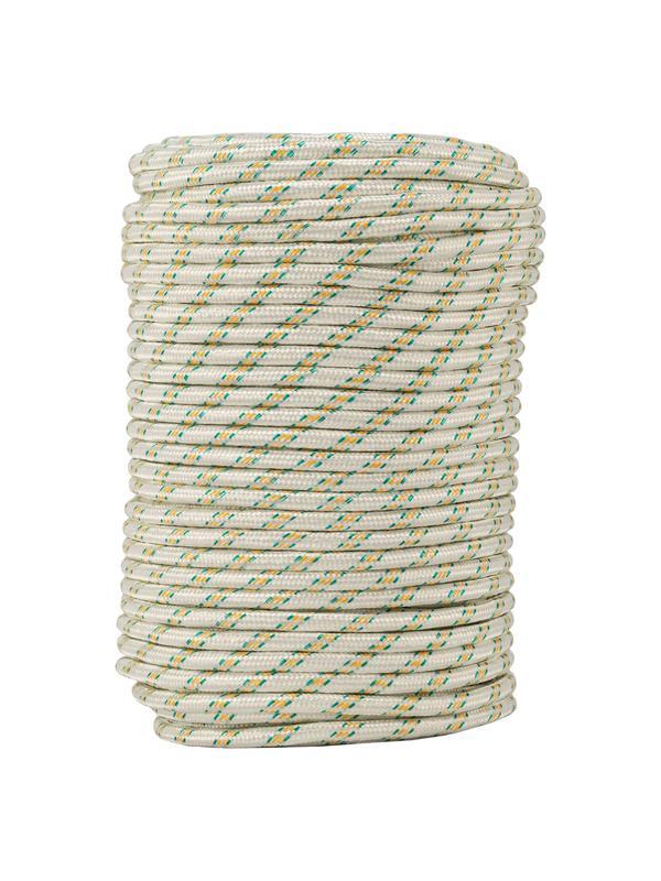 Фал плетёный капроновый с сердечником, 10 мм, L 100 м, 24-прядный, Россия Сибртех