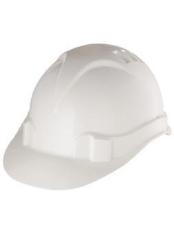 Каска защитная из ударопрочной пластмассы, белая Россия Сибртех