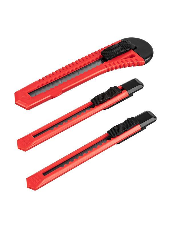 Набор ножей, выдвижные лезвия, 9-9-18 мм, 3 шт. Matrix