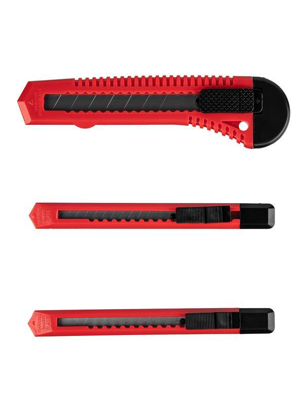 Набор ножей, выдвижные лезвия, 9-9-18 мм, 3 шт. Matrix